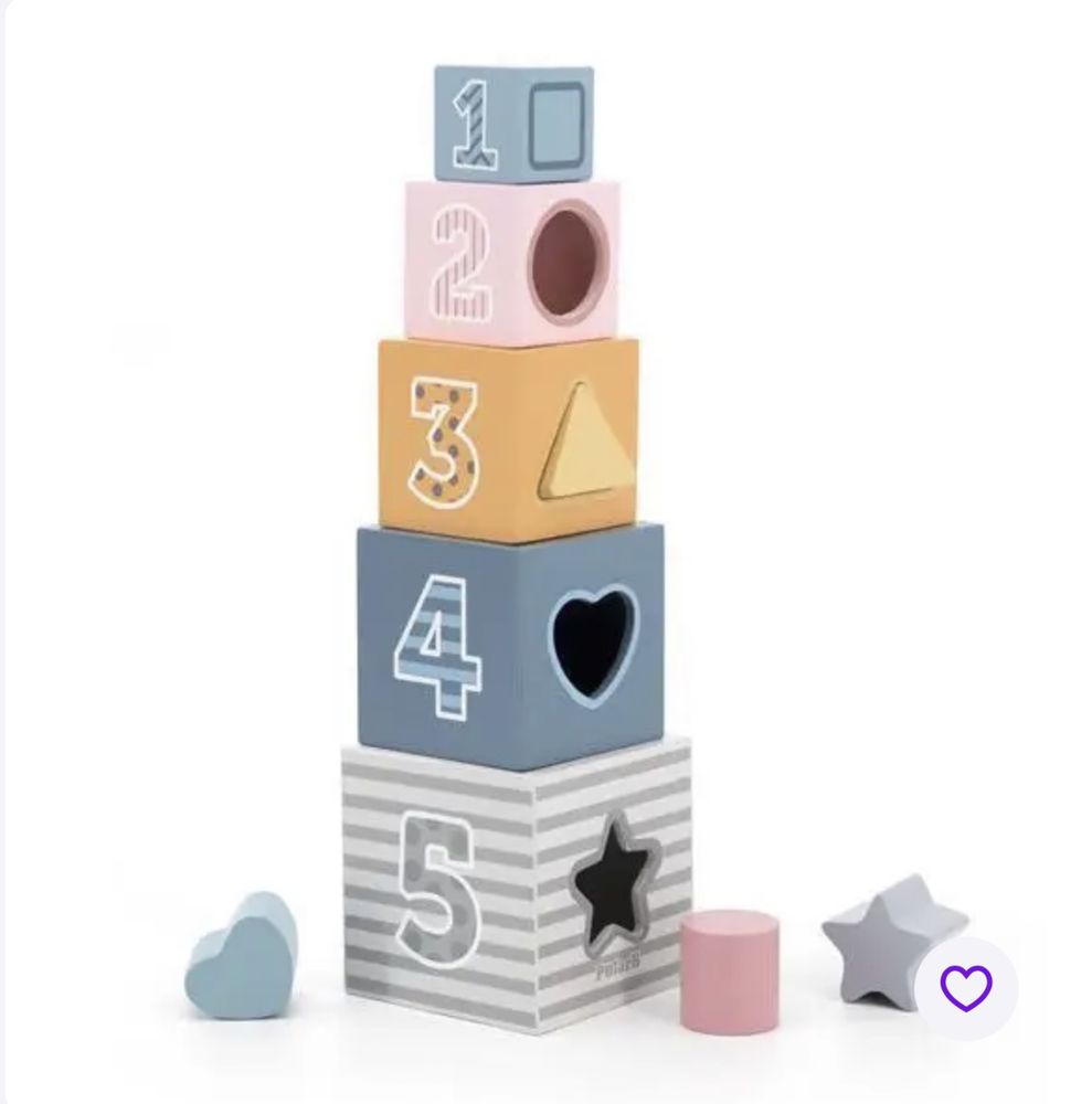 Кубики пирамидка viga toys