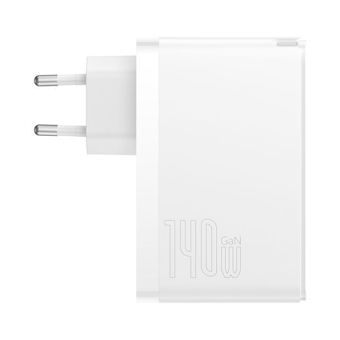 Ładowarka Baseus Gan5 Pro GaN 140W USB-C + USB - Biała