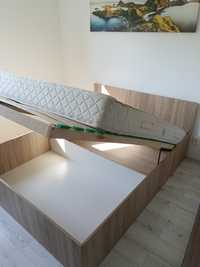 Łóżko z pojemnikiem na pościel 200x160