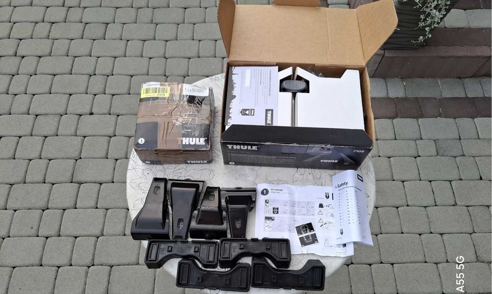 Nowe Stopy Thule 7105 Kit 5090 Volvo V40 Hatchback Bagażnik Dachowy