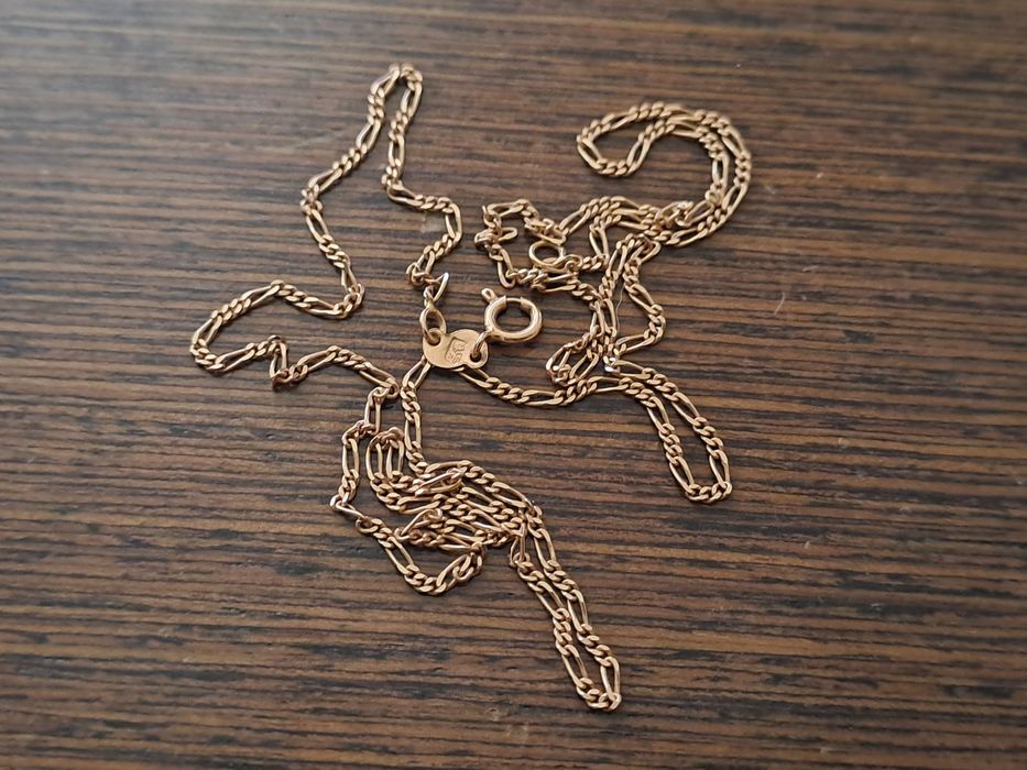 Złoty łańcuszek splot Figaro 3g