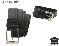 Skórzany, szeroki pasek męski - Rovicky 95