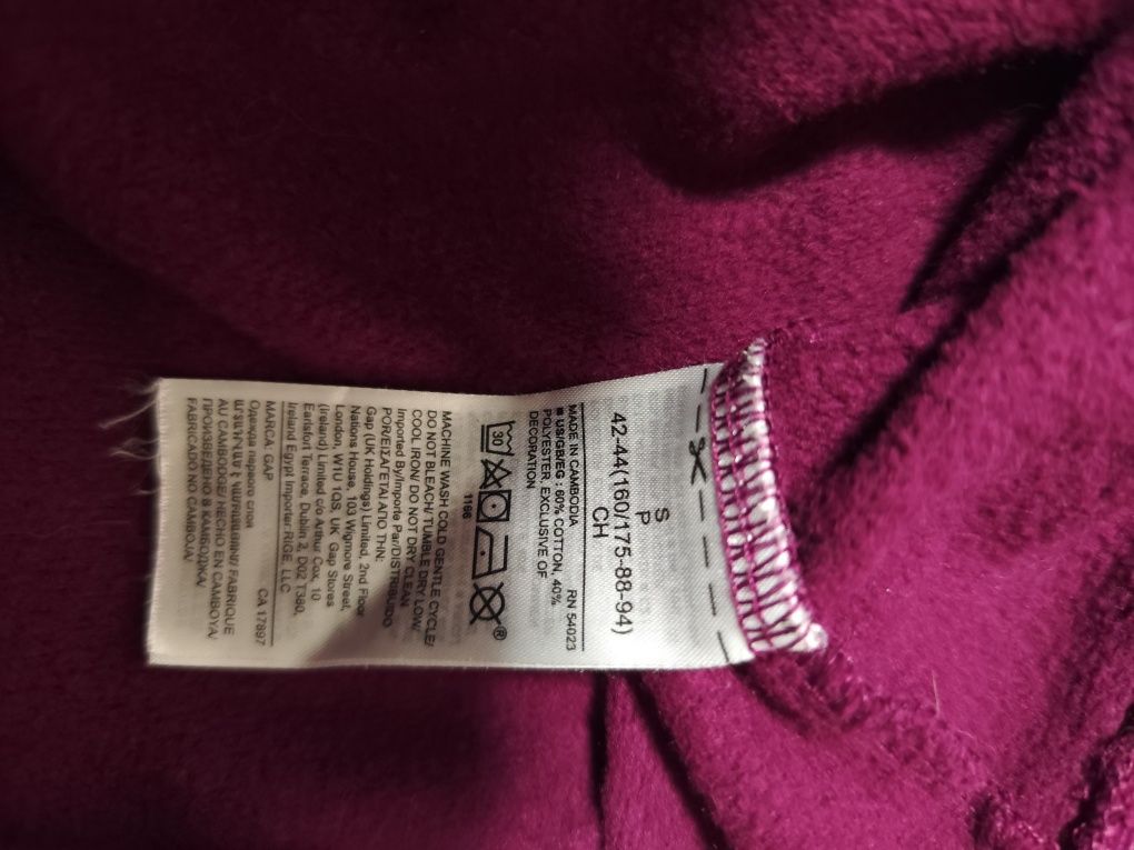 Bluza Gap 164-170 cieplutka ideał śliwkowa oryginał