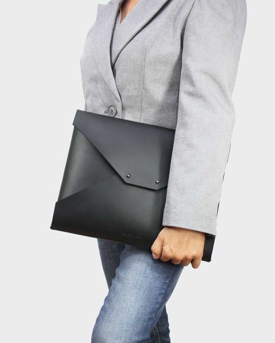 Skórzana teczka, aktówka na dokumenty/laptopa ze skóry naturalnej