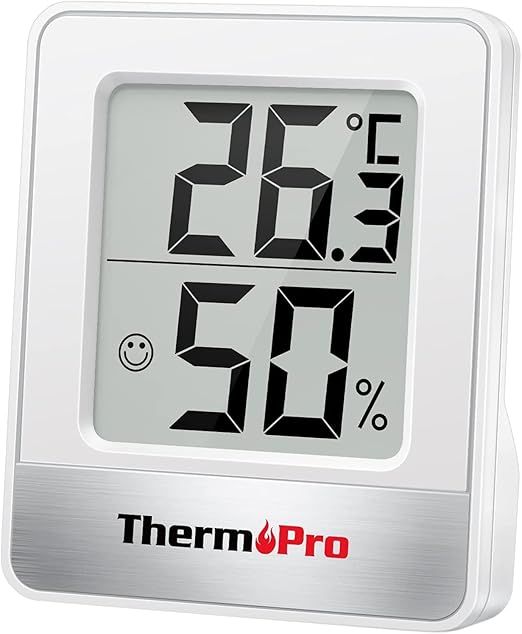 ThermoPro TP49 Cyfrowy Mini Termometr Funkcją Higrometru Zestaw 2Szt.