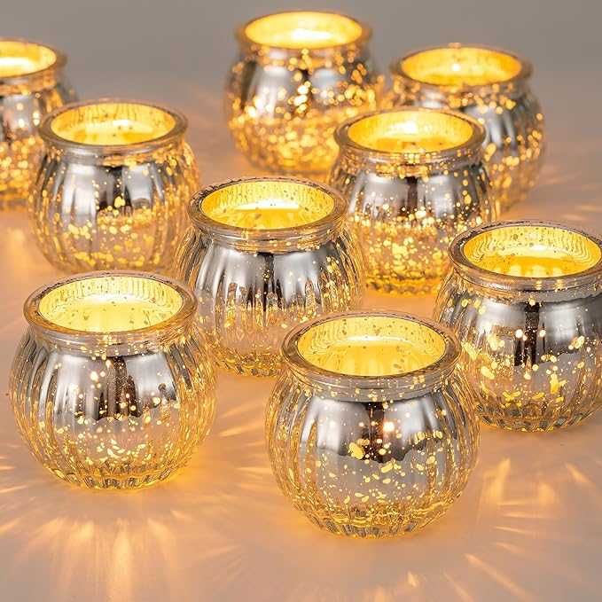 Szklane świeczniki do podgrzewaczy 12 sztuk przezroczyste