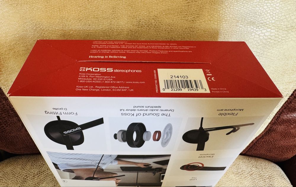 Гарнітура KOSS CS200 USB Original NEW