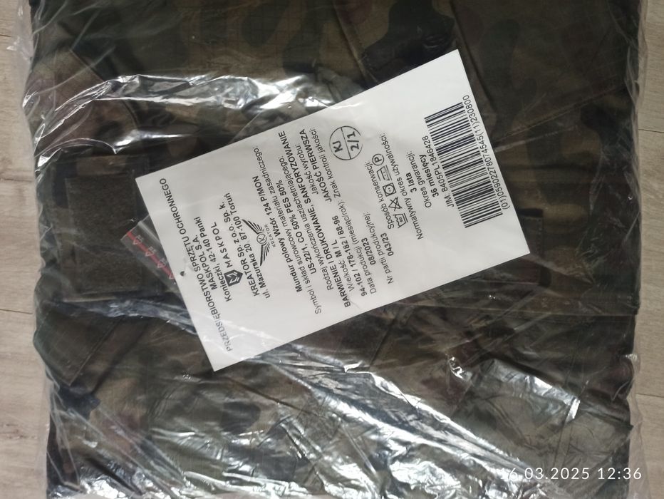 Mundur polowy zimowy M/L 124