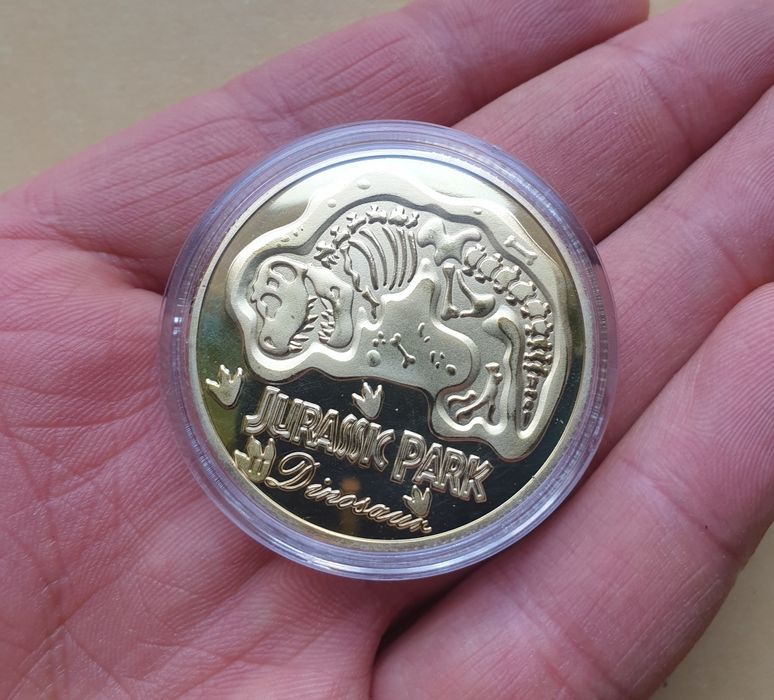Medal park jurajski jurassic park dinozaur