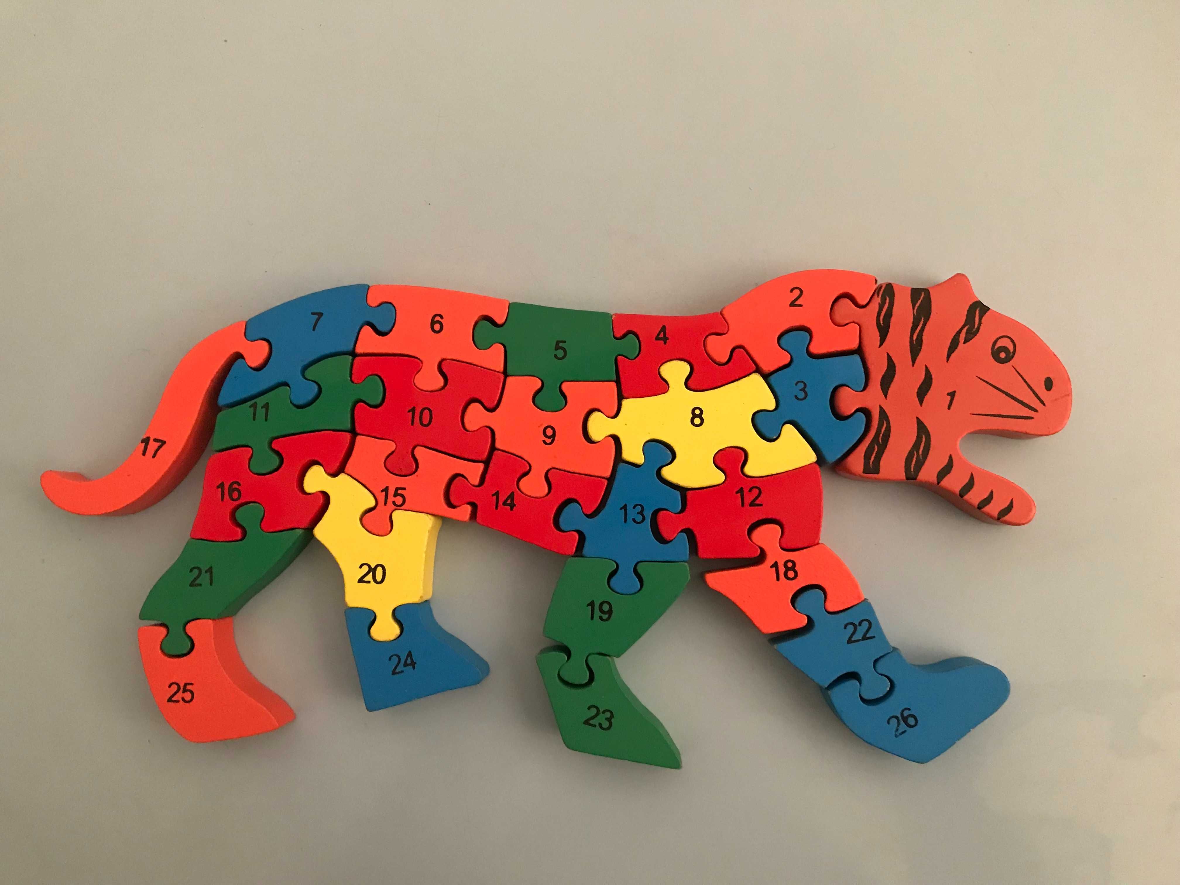 Puzzle Animal - Alfabeto e Números