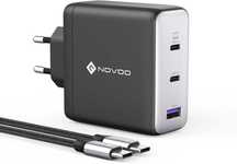 NOVOO RG120 USB C Ładowarka GaN 120W PD3.0 PPS Szybka