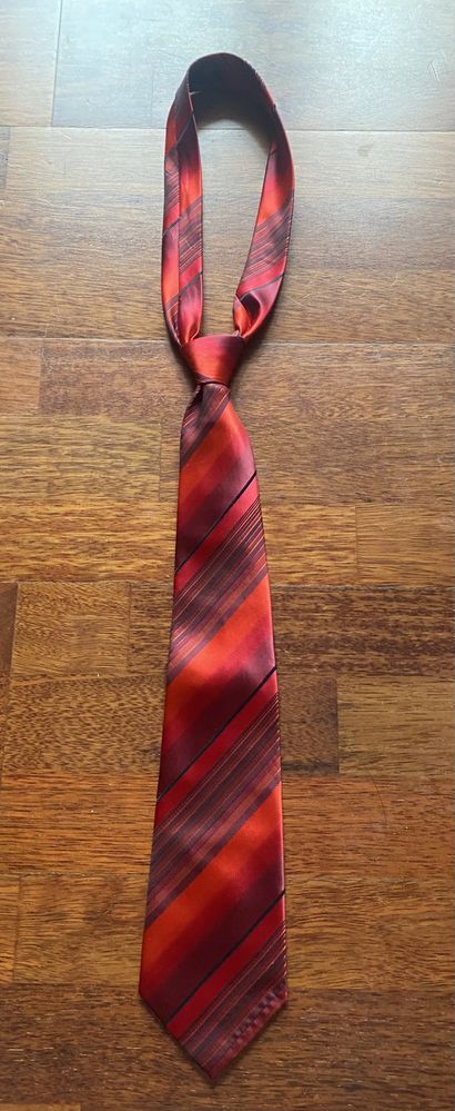 Krawat bordowo czerwony