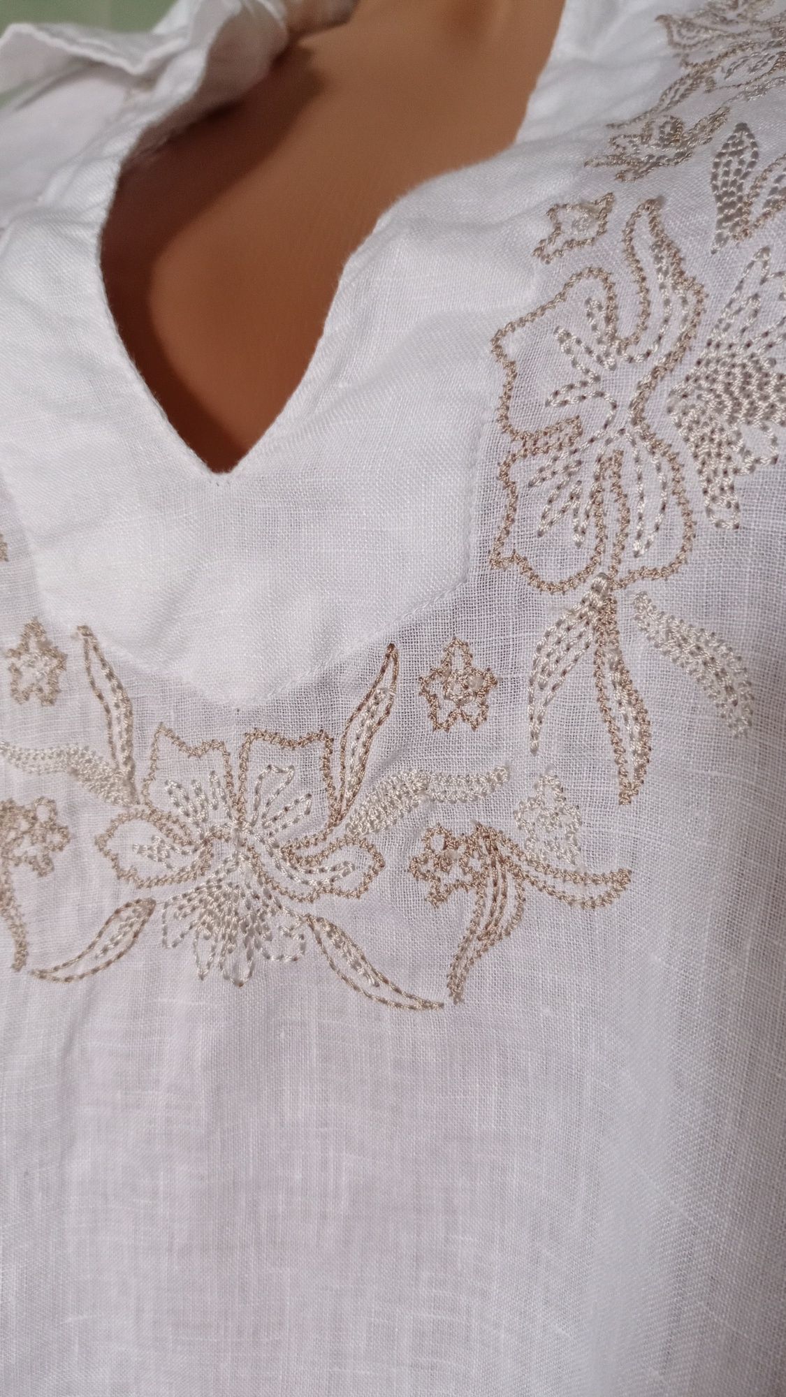 Сорочка вишиванка жіноча лляна Guess