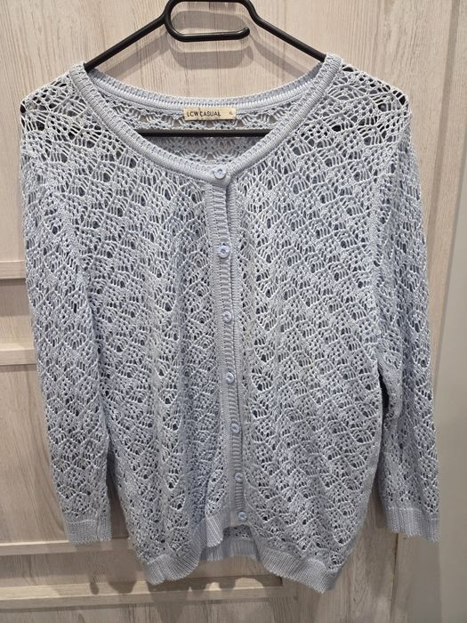 Ażurowy sweter damski