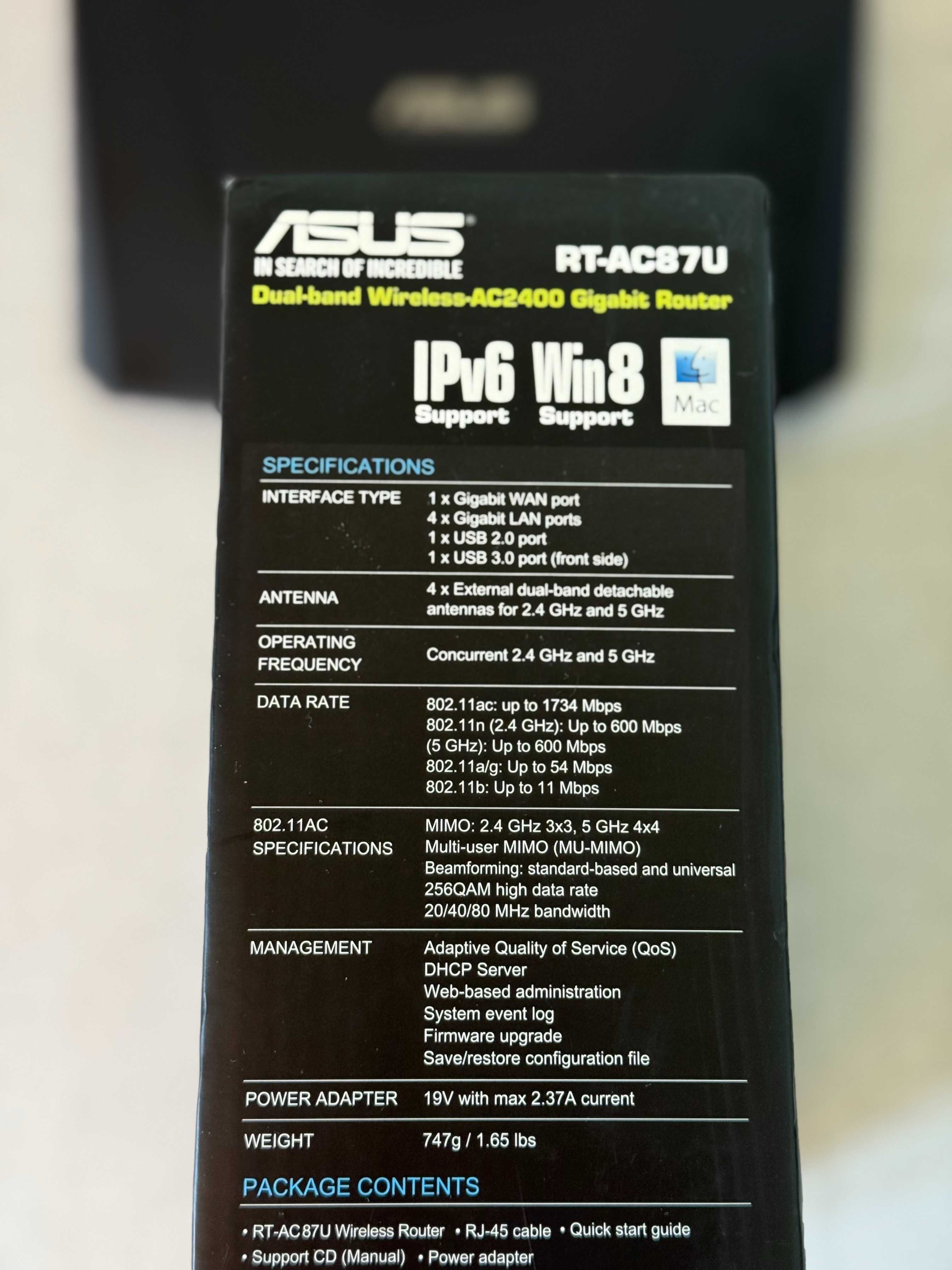 Router ASUS RT-AC87U AC 2400 w świetnym stanie !