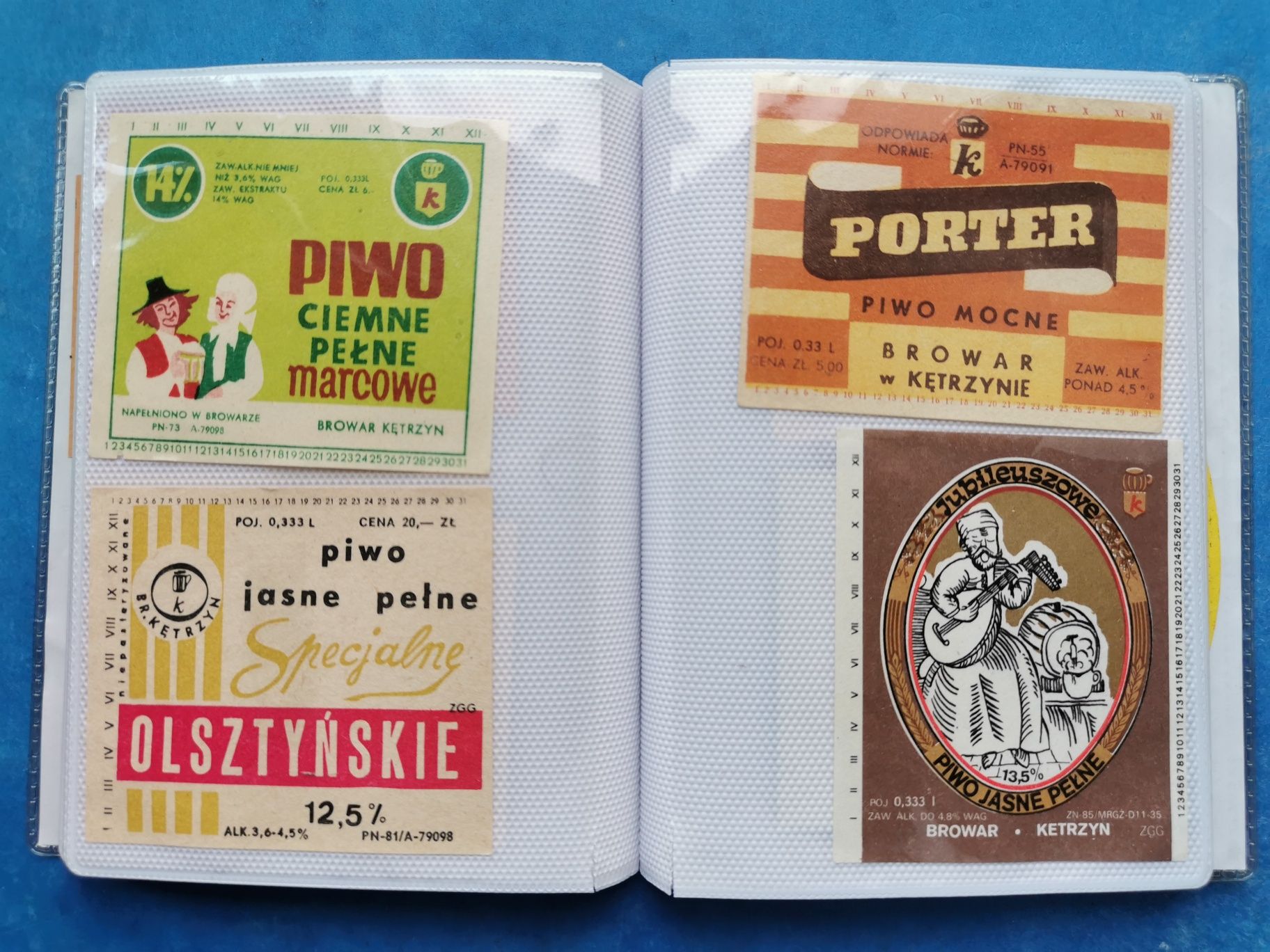 Stare etykiety piwne BrowaryPolskie 58 sztuk