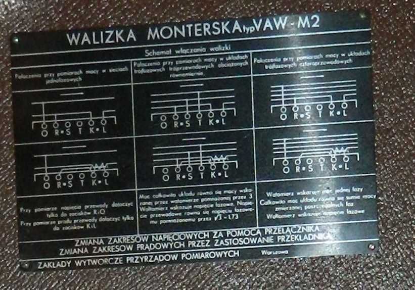 Walizka pomiarowa monterska Typ VAW-M2