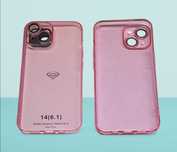 Etui, Plecki, Nakładka Slim Color do Apple Iphone 14 kolor: różowy