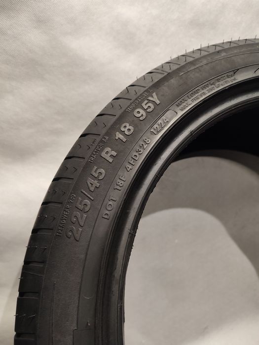 PARA 2 szt. APOLLO 225/45 R18 (225/45/18) JAK NOWE 7,9mm | DOT 2024