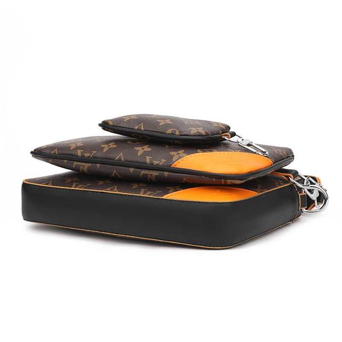 Сумка Мессенджер через плече LV - LOUIS VUITTON - коричнева монограм