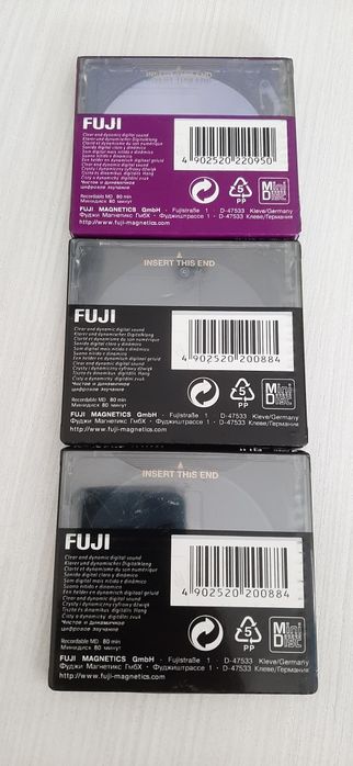Minidisc Fuji MD 80 3 szt. Nowe Folia