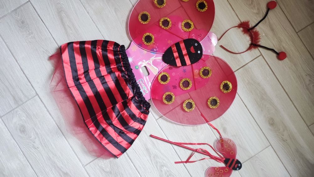 Костюм божої корівки, бедрика, набір сонечка. Леді Баг . Карнавальний