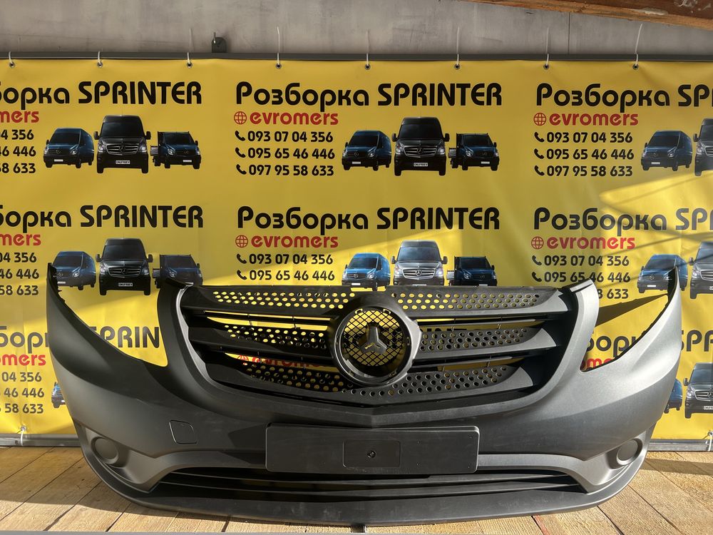 Бампер передний решотка mercedes vito 447 2014 Разборка вито 447