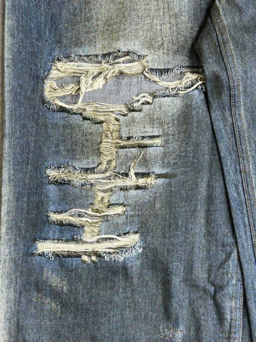 Джинси Balenciaga Cargo faded baggy opium archive синие джинсы сині