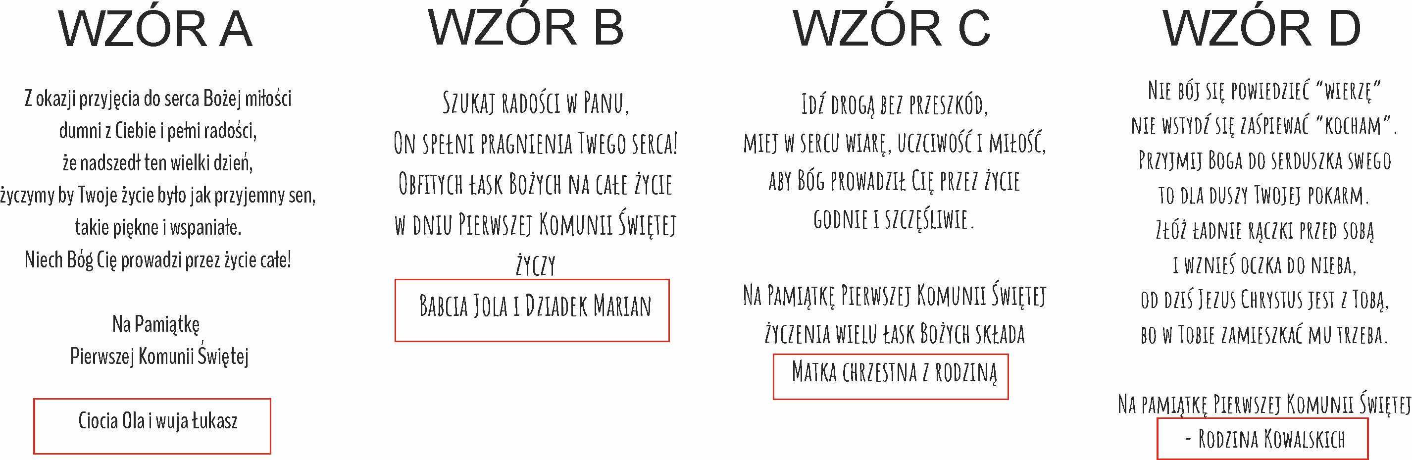 Kartka drewniana Komunia Święta + GRATIS