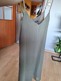 Sukienka na ramiączkach oliwkowa Mohito rozmiar M
