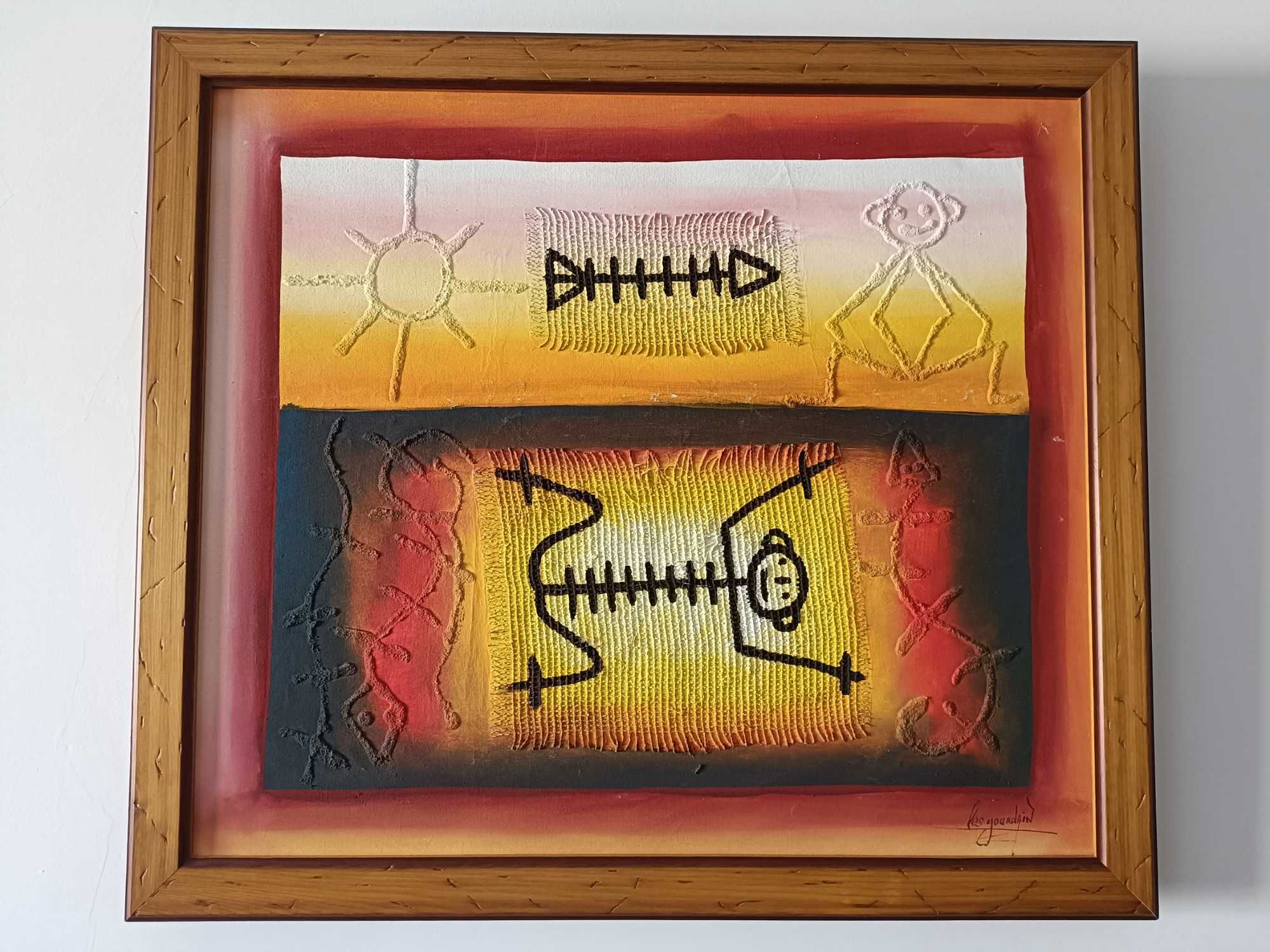Quadro de Res Jourdian com moldura incluída