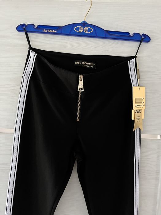 Esperanto spodnie z suwakiem z lampasem 26 29