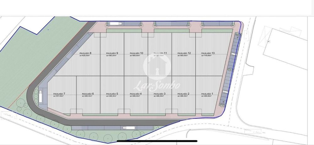 Terreno industrial com 13.841 m2 em Vilarinho das Cambas