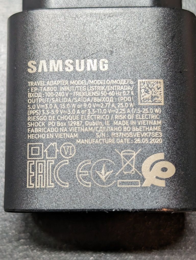 Zasilacz Samsung USB typu c