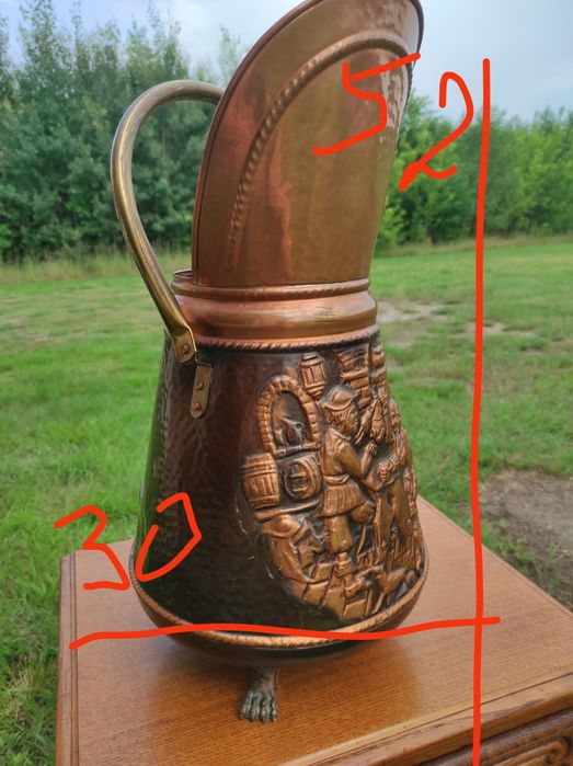 Dzban miedziany - antyk .