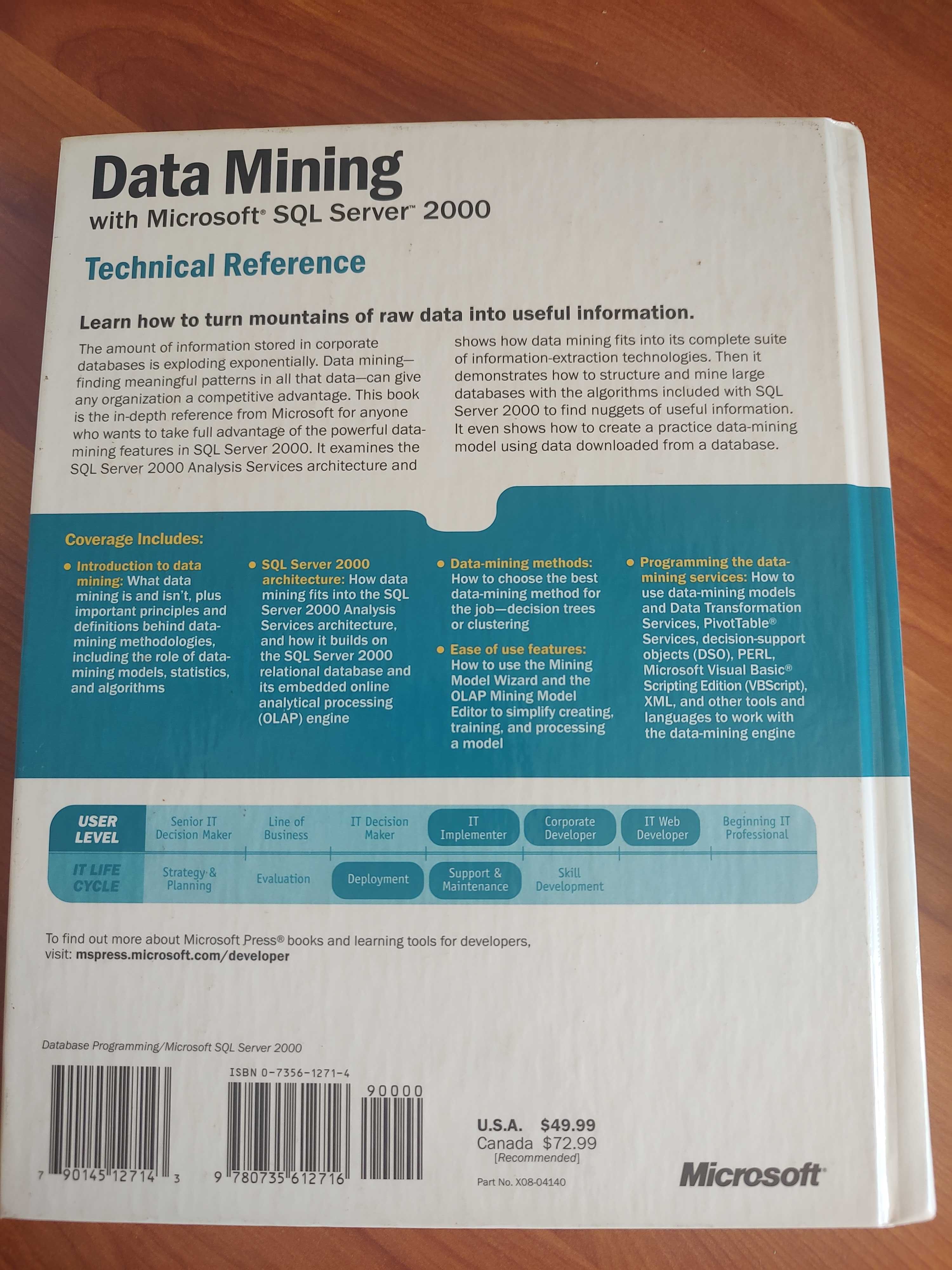 Livro Data Mining with Microsoft SQL Server 2000