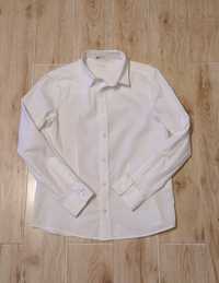 H&M Piękna biała taliowana koszula rozm 146 Ideał