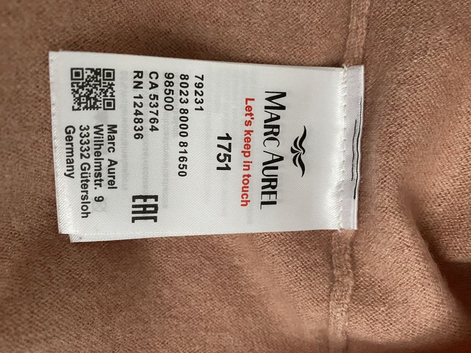 Sweterek Marc Aurel kaszmir
