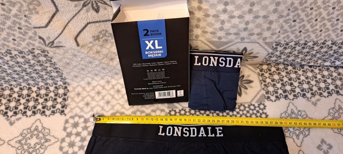 Nowe Bokserki 2pack Lonsdale London XL