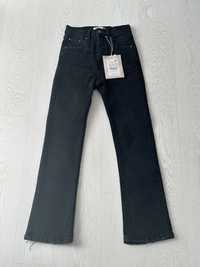 Czarne jeansy Kick Flare Pull & Bear 32 XXS
