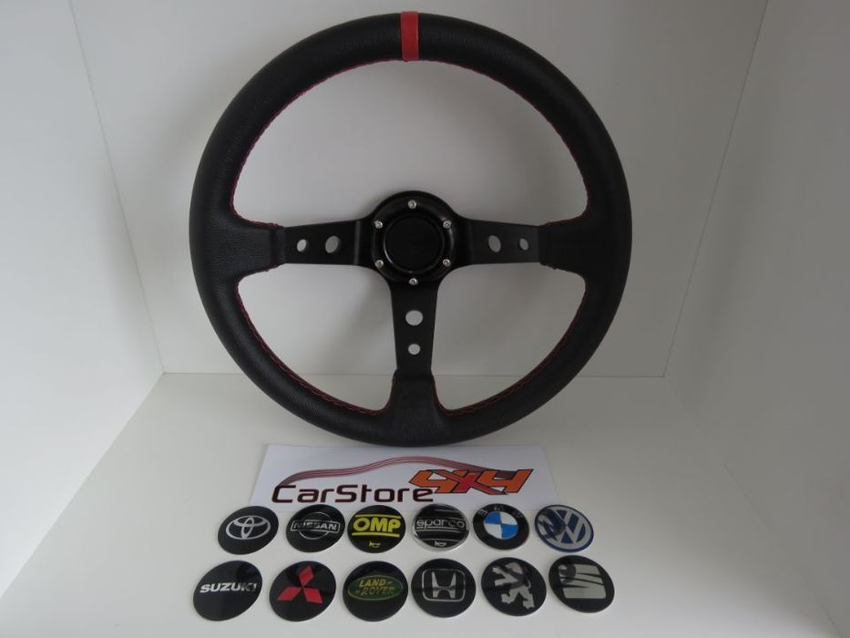 Volante Look OMP PeleVermelha 350mm