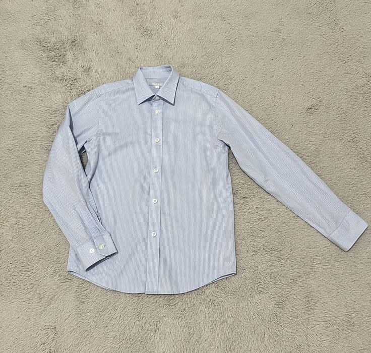 Koszula w paski r. 152 cm Bluezoo niebieska