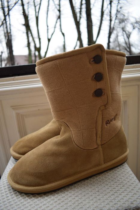 замшевые зимние ботинки валенки сапоги угги уги Roxy р. 41