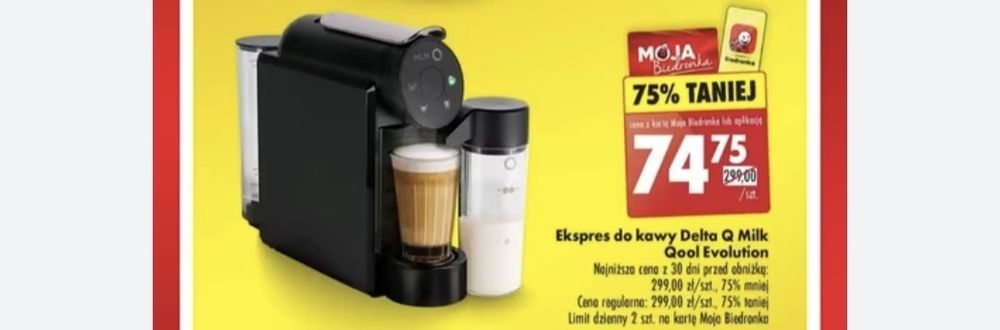 Sprzedam nowy oryginalnie zapakowany ekspress delta milk