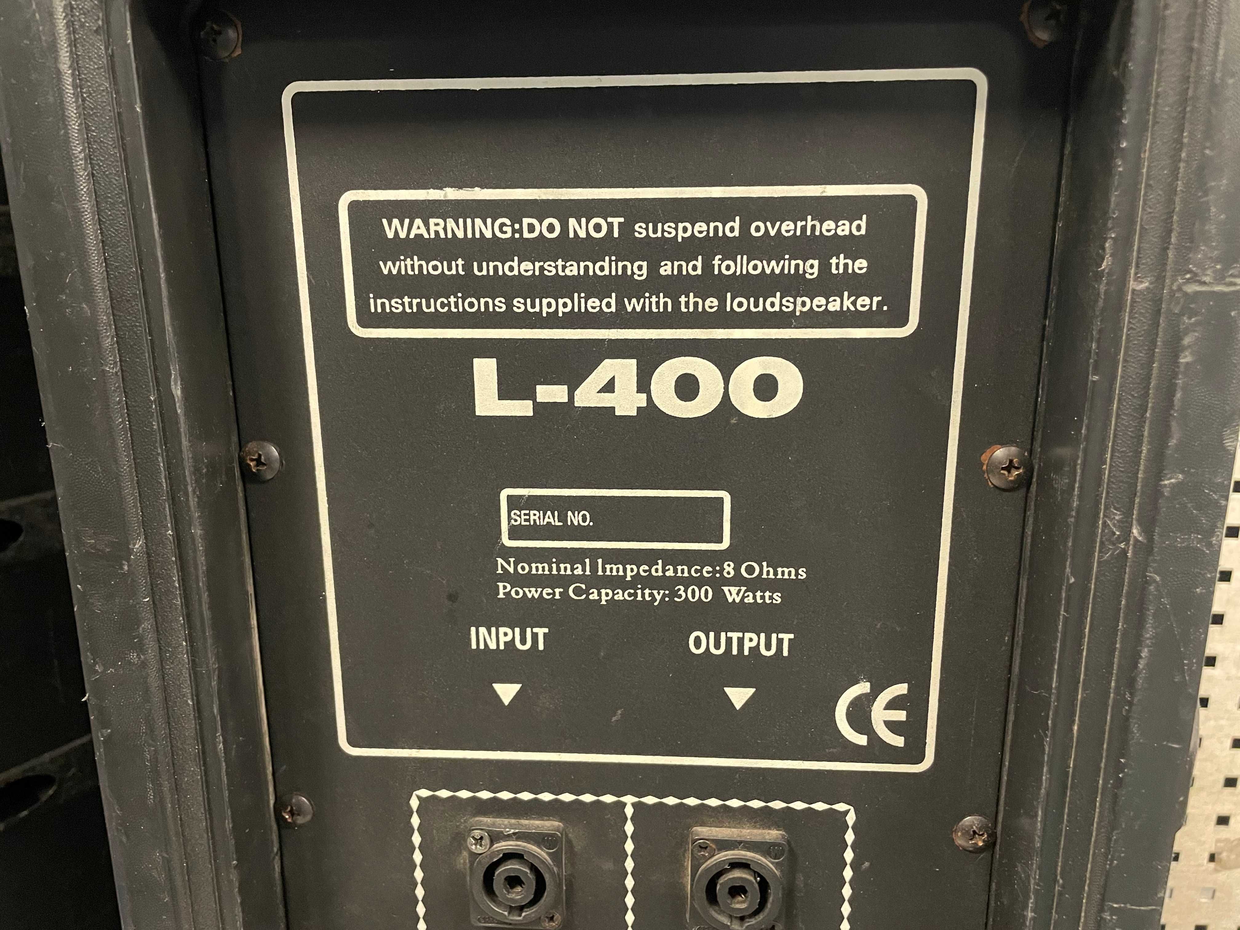 Głośniki, kolumny pasywne ADJ L-400 15"+1", 300W RMS, tworzywo