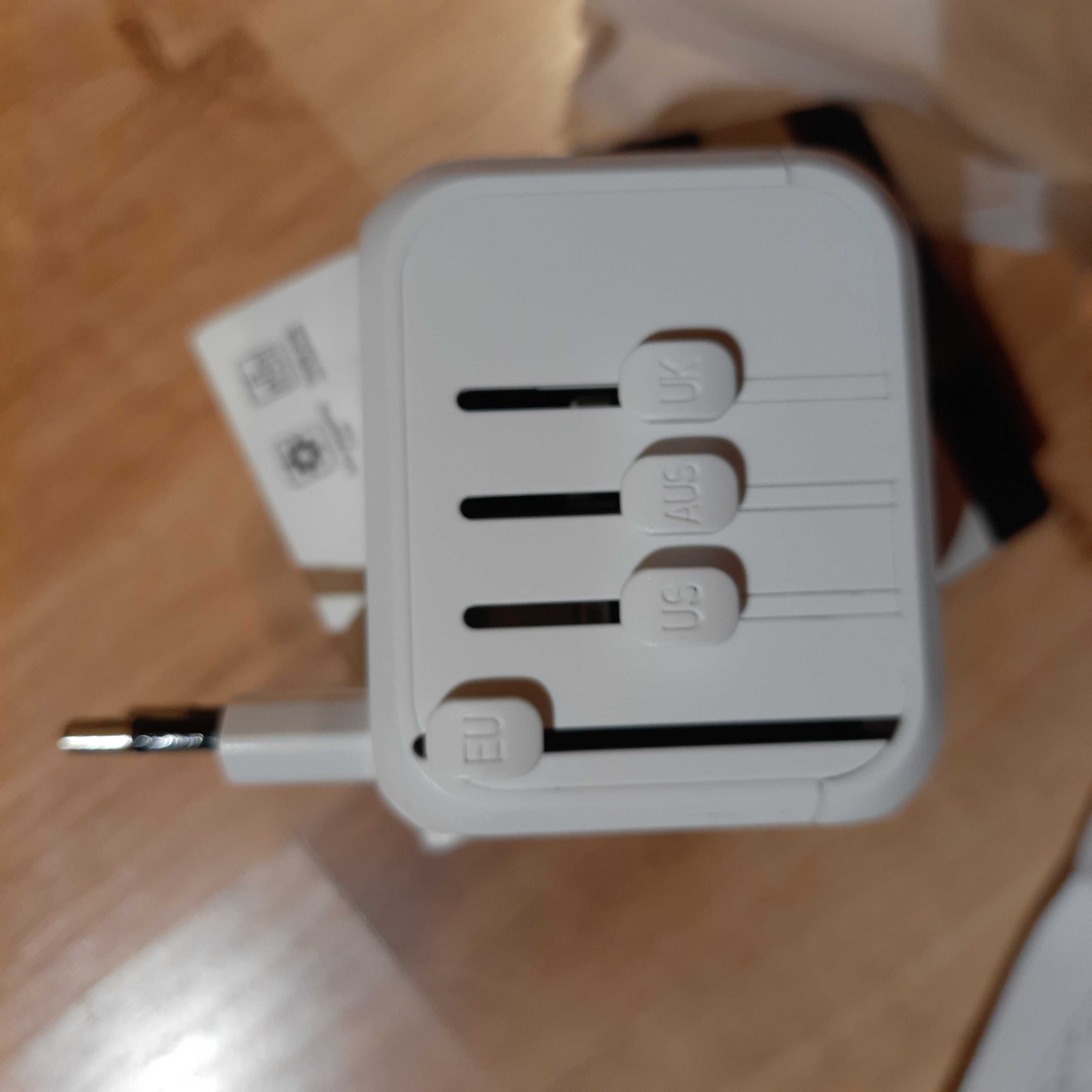 Adapter sieciowy Międzynarodowa przejściówka podróżna EU US AUS UK