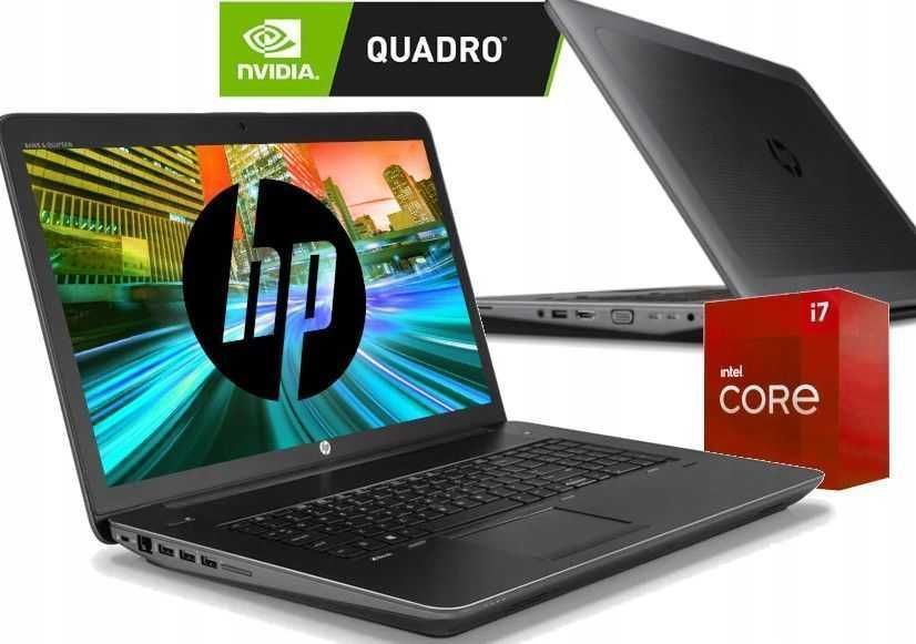 LAPTOP HP ZBOOK 17,3 FHD IPS/ i7HQ/ 16/ SSD 256/ 6 xUSB/ NVidia/ Dowóz