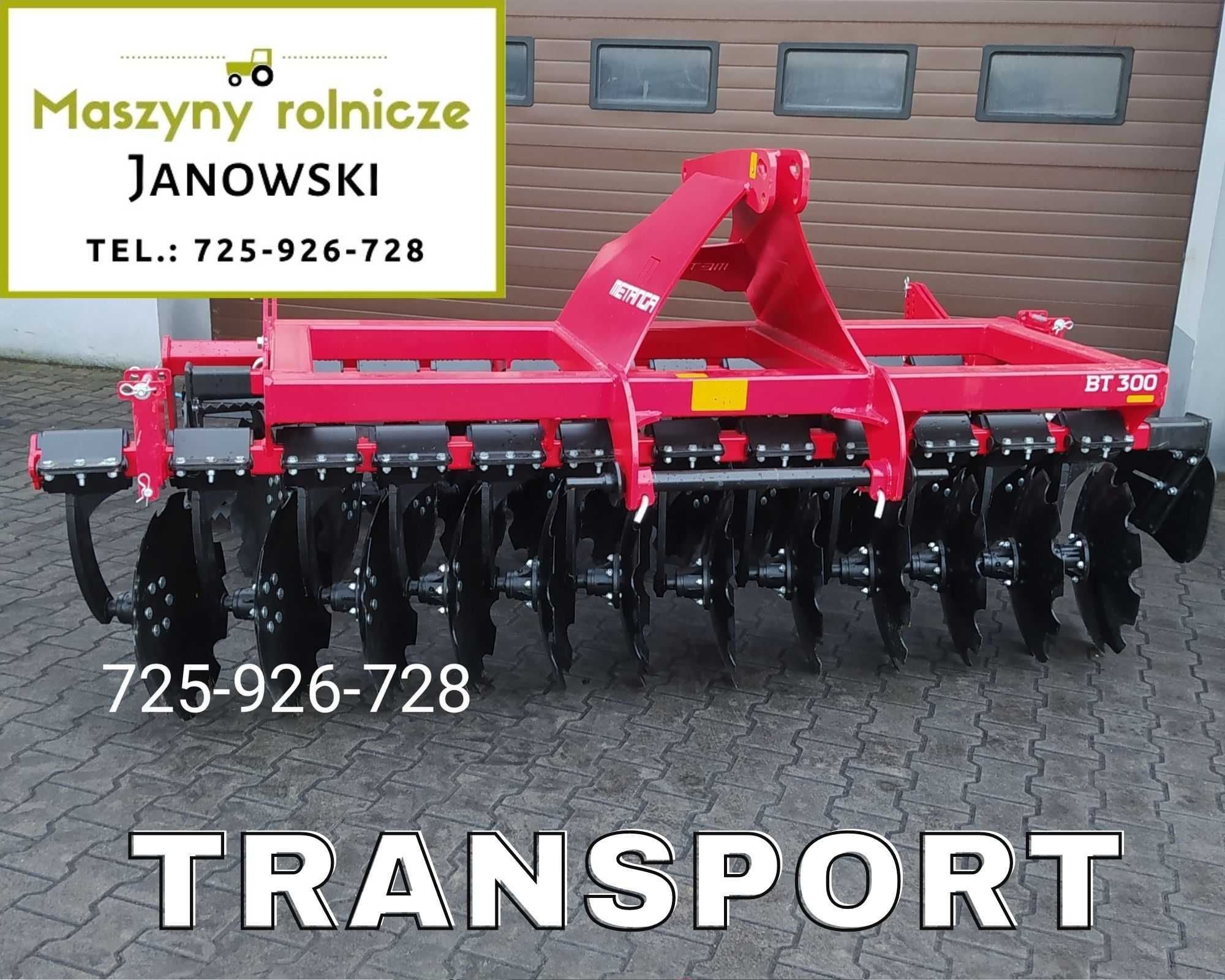 Brona talerzowa Agregat 3m i inne Metanga! Raty! Transport! Jakość!