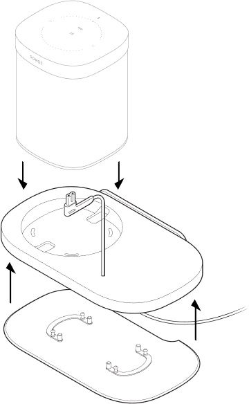 Sonos One półka głośnikowa podstawka 2szt