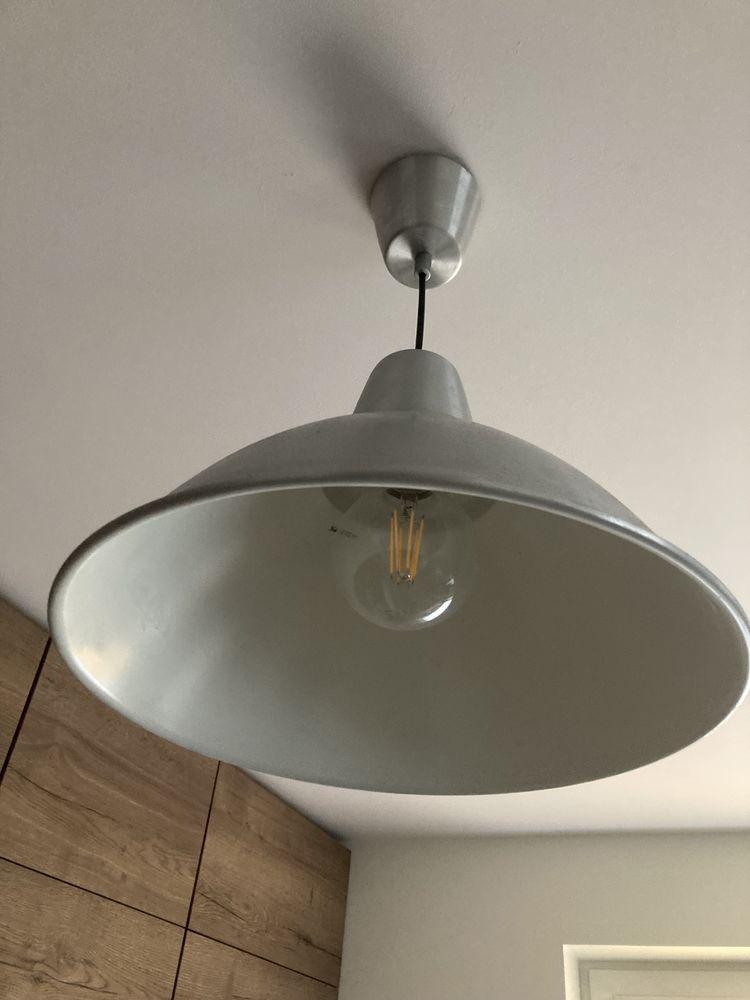 Lampa wisząca IKEA Foto 38cm aluminium szczotkowane